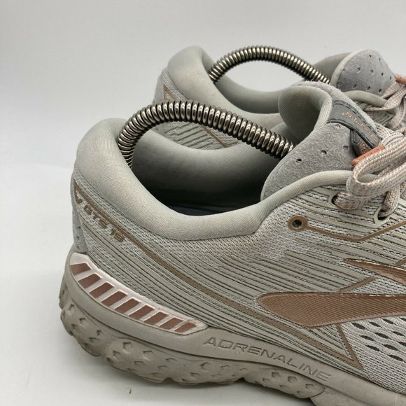 Brooks Adrenaline GTS 19 Womens Running Shoes Gray Size 10.5B - Picture 9 of 10